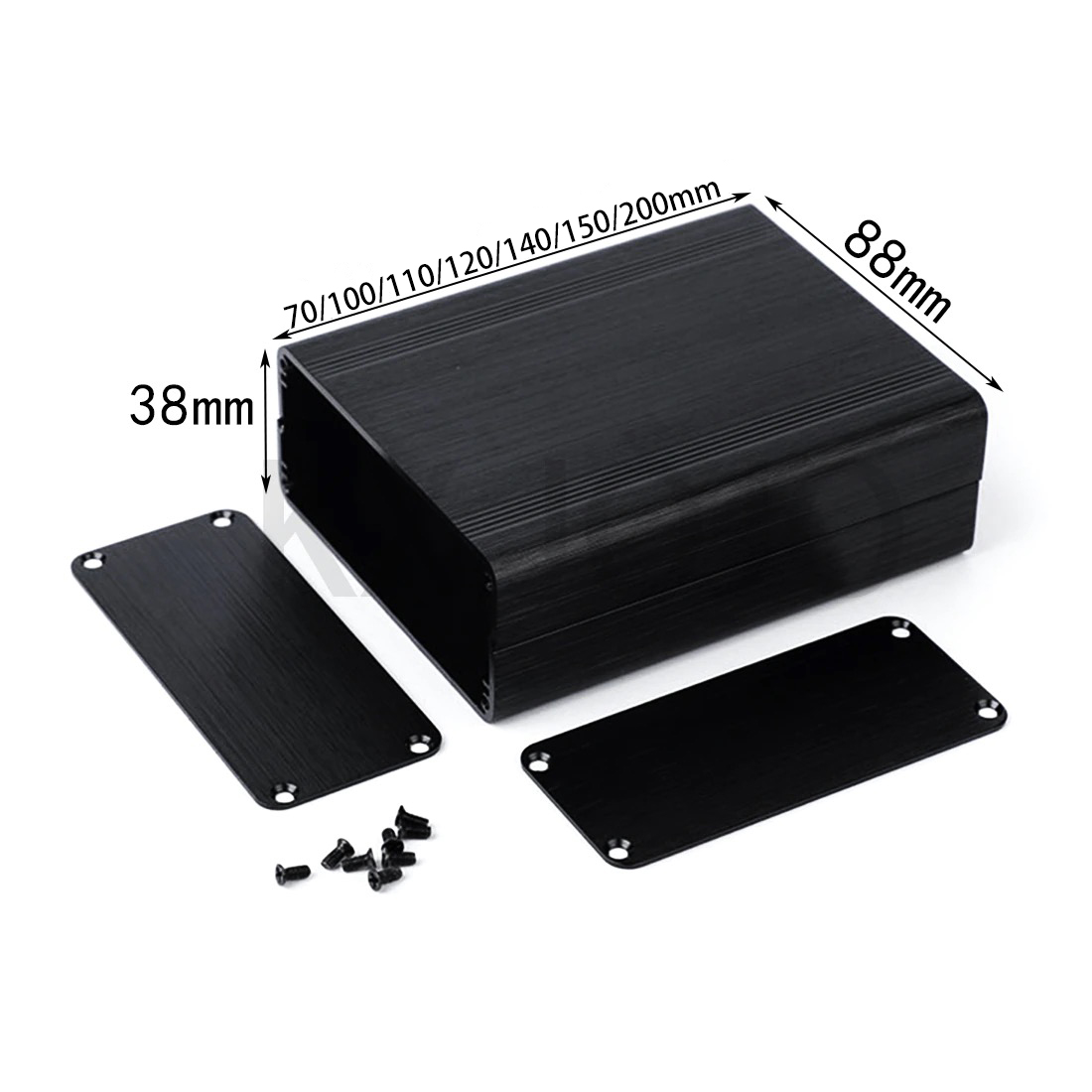 Diy Electronics Box - Boîtier en aluminium 1 pièce 88*38*100/110/120/140/150/200mm