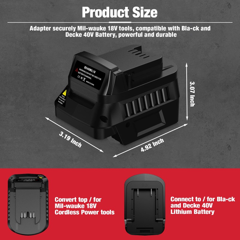 Adaptateur de batterie pour Bl - Black+Decker Tool Cordless avis et prix