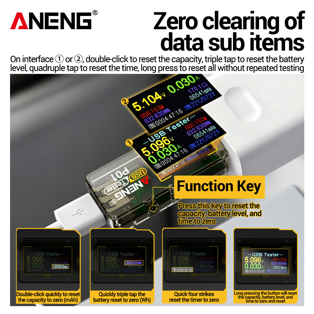 ANENG P01 Testeur USB Voltmètr - Logic Analyzer Usb avis et prix